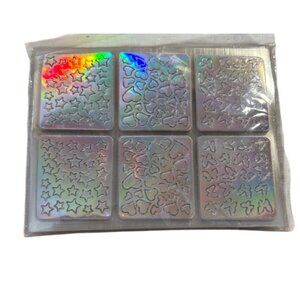 Nail Art Stickers Holographic Set Of 12 Sheets With Mixed Patterns